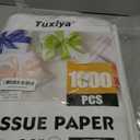 1000 Sheets White Tissue Paper, 14" X 20" Tissue Papers Bulk for Christmas Wedding Birthday Showers Valentine's Day Flower Decoration, Tissue Paper for Gift Bags, Crafts, Packaging, Storage, Art