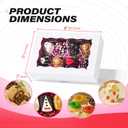 50 PCS 8x5x2 Inch Bakery Boxes with Window for Chocolate Covered Strawberries, Cookies, Cakesickle, Browines, Donut &More