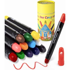 Mr. Pen- Jumbo Twistable Crayons, 12 Pack, Multicolor, Non-Toxic Washable Crayons