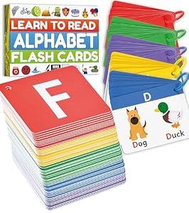 Alphabet Flash Cards - Thick ABC Flash Cards for Kids