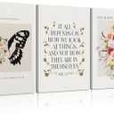 VVL 3Pcs Inspirational Quotes Canvas Wall Art for Office Mental Health Motivation Painting Picture Wall Decor for School Treatment Room Home Decoration 16x24in