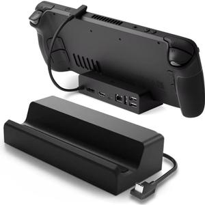 Docking Station for Steam Deck - Multi-Stream Transport and FreeSync Supported - 7 in 1 USB C Dock Hub with HDMI 4K@120Hz, DisplayPort, Gigabit Ethernet, 3 USB A 3.1 and 100W PD (Dock Only)