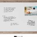 U Brands Dry Erase White Board, 24" x 36", Magnetic, Rustic Wood Frame
