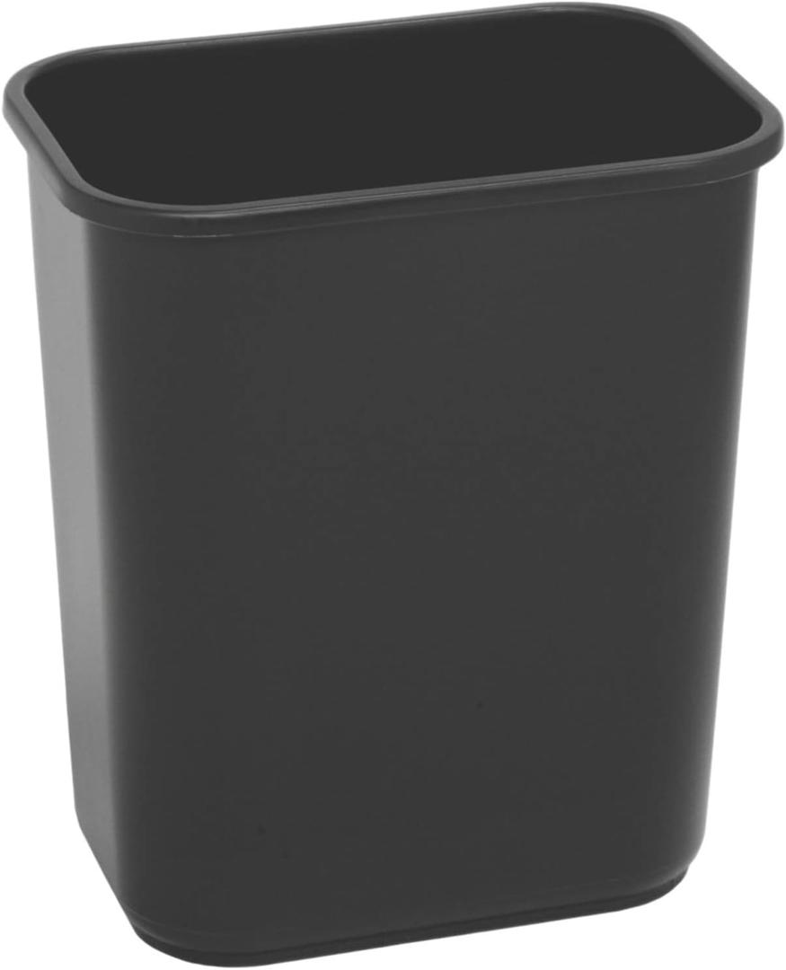 Highmark Wastebasket, 7 Gallons, 14 1/2in.H x 10 1/2in.W x 15 1/4in.D, Black, WB0189 Highmark Wastebasket, 7 Gallons, 14 1/2in.H x 10 1/2in.W x 15 1/4in.D, Black, WB0189