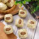 Blueweenly 12 Packs Passover Matzah Juggling Balls Mini Juggling Matzah Balls Juggling Sets Circus Balls with Matzo Decor for Pesach Holiday and Seder Party Favors Decorations