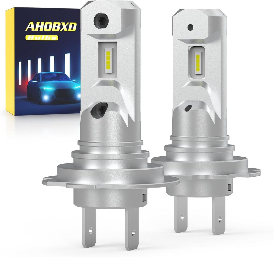 H7 Light Bulbs 6500K White Super Bright Upgrade 600% 30000LM Brightness Real 1:1 Halogen Size 80000Hours Life Span H7/H18 Plug and Play Car Fog Light Bulbs Pack of 2 H7 Light Bulbs 6500K White Super Bright Upgrade 600% 30000LM Brightness Real 1:1 Halogen Size 80000Hours Life Span H7/H18 Plug and Play Car Fog Light Bulbs Pack of 2