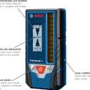 BOSCH LR8 165 ft. Red and Green-Beam Line Laser Receiver, Includes Mounting Bracket, 2 AA Batteries, & Belt Pouch