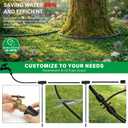 MIXC Drip Irrigation System with 100FT 1/4" Soaker Hose - 80% Water Savings, Weeping Tech for Deeper Root Watering, Garden Kit with 10FT 1/2" Tubing for Raised Beds, Vegetables, Lawn, Greenhouse