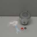 Filtered Shower Head with 5 Modes, HOPOPRO High Pressure Showerhead with Filter, 2-In-1 Fixed Showerhead Filter for Hard Water, Remove 99% Chlorine, Improves Skin Hair Condition (4 Inch Silver) (Chrome Polished)