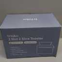 Trisiko Touch Screen Toaster 2 Slice, Stainless Steel Smart Toaster with Digital Timer, 1.38" Extra-Wide Slots for Bread& Bagel,with Reheat, Defrost, Cancel, +15s Boost, Great for Home, Office,Dorm