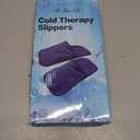 Gel Cold & Hot Therapy Slippers - 360 Full Foot Coverage for Plantar Fasciitis, Neuropathy, and Swelling Relief - Pliable Gel Ice Pack Wrap for Post-Surgery, Chemo, and Sore Feet(Blue, Large)