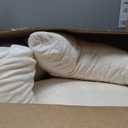 Reading Pillow-Extra Large 31" Bed Rest Pillow with Detachable Neck Roll & Arms for Sitting in Bed or Couch-Backrest Reading Pillow Adult Back Pillows for Reading/Watching TV/Gaming/Relaxing-Beige