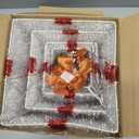 Christmas Lighted Gift Boxes Decorations Set of 4, 3.6Ft Stackable Christmas Nesting Boxes Battery Operated with Timer for Home and Party Decoration