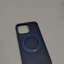 TORRAS Upgraded 360 Rotatable Magnetic Ring for iPhone 15 Pro Max Case, Fit for MagSafe with Stand Ring Holder, 16FT Mil-Grade Shockproof Translucent for iPhone 15 Pro Max Phone Case Ostand, Blue