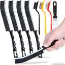 9Pcs Crevice Cleaning Brush, Multi-Purpse Hard Bristle Grout Brush for Cleaning Bathroom, Kitchen, Tiles, Corners, Teapot, Bottle, Tight Spaces & More