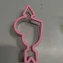4 x Grippy Cupid Cookie Cutters, Pink Heart