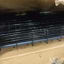 FDW Extra Large Dog Crate Dog Kennel Cage with Double Door,48 inch Folding Metal Wire Dog Cage with Removable Tray & Divider Panel, Pet Crate for Large Dogs, Black