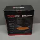 Mueller Heart 5 Waffle Maker, Norwegian Waffle Iron, Adjustable Browning Control & Nonstick, Cool Touch Handle, Easy to Clean, Small Kitchen Appliances