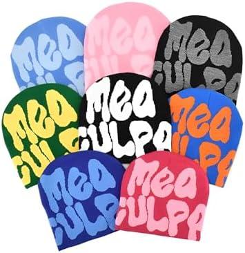 Y2k Beanie Monogrammed Graphic Winter Knit Hat Ideal Gift for Hip-hop Rapper