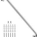 36 Inch Anti Slip Shower Grab Bar, Munzong Bathroom Grab Bar for Showers, Brushed Nickel Knurled Handicap Balance Bar, Safety Hand Rail Support Elderly Senior Assist Bath Handle x 2