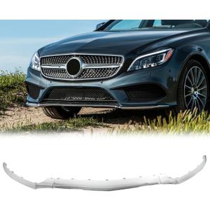 3Pcs Chrome Front Bumper Lip Moulding Trim Compatible with Mercedes Benz W218 Sedan CLS 400 500 550 2015-2018 Replace 2188851774 2188851574 2188851674