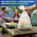 PLASTIC PRINCE 5-Gallon Compostable Trash Bags Biodegradable Trash Bags, 19.5" x 23" 0.7 Mil Can Liners 12 Rolls of 25/Roll, 300/Case