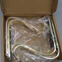 Christmas Stocking Holders Xmas Fireplace Hanger Hooks Holiday Mantel Garland Clips Metal Grips Set of 4(Gold)