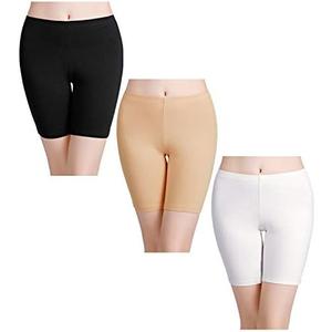 wirarpa Women's Anti Chafing Cotton Underwear Boy Shorts Long Leg Boyshorts Panties 3 Pack, 
Size 5