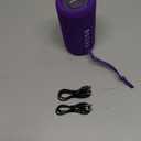 Ortizan Portable Bluetooth Speaker: IPX7 Waterproof, 24W Loud Sound, Deep Bass, Bluetooth 5.3, LED Lights, Wireless Stereo Pairing, 30H Playtime, for Home/Outdoor/Party/Beach, Birthday Gift (Purple)