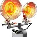 30000 BTU Propane Heater Outdoor, Double Tank Top Cordless Radiant Gas Heater, Tip-Over Protection, Safety Shut-off Valve for Patio, Camping, Fishing, Garage