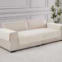 Dog Bed Cover Couch Cover for Pets, 33x82 inch Anti-Slip Washable Couch Pads for 3 Cushions Sofa Furniture Protector (Cream White)