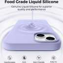 AOTESIER Shockproof for iPhone 15 Plus Case, [Food Grade Silicone] Phone Case [Military Drop Protection] with Soft Anti-Scratch Microfiber Lining, 6.7 inch, Light Purple