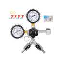 Ferroday  CO2 Regulator, 
Dual Outlet CO2 Regulator for Kegerator Dual Output CGA-320 Draft Beer Regulator with 0-60 PSI Working Pressure & 0-3000 PSI Tank Pressure, Beer Brewing Equipment for Home