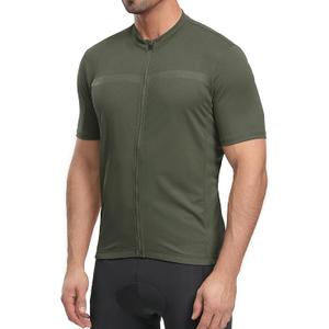 ARSUXEO Men's Cycling Jersey, Short Sleeve Slim Fit Bike Shirt, Bicycle Jersey for Road, Gravel, and Mountain Bikes L