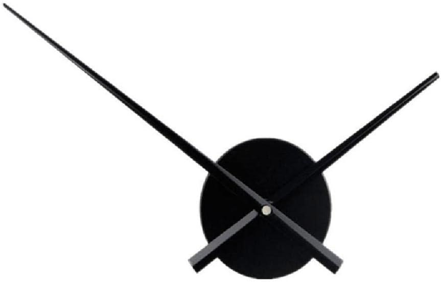 DIY Large Clock Hands 3D Wall Clock for Kitchen Office & Home Art Decor Clock Movement Mechanism Accessories Metal (Black)