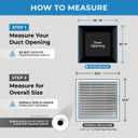 20" X 20" Aluminum Return Filter Grille - Easy Airflow - Linear Bar Grilles [Outer Dimensions: 22.5"w X 22.5"h]