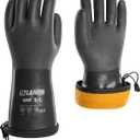 LANON Waterproof Winter Work Gloves, Moisture-permeable PU CoatedWarm Gloves for Freezer & Outdoor Work
