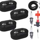 2 x 593260 Air Filter with Pre-Filter Kit (12PCS) Compatible with Briggs and Stratton 4247 5432 5432k 09P00 09P702 550E 500EX 550EX 625 575EX Series Engine - Lawn Mower Air Cleaner 593260 798452 334404