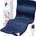 NALONE Extra Large Heating Pad for Back Pain Relief, 10FT Cord Heating Pads for Neck, XXXL Portable Electric Heated Pad, 6 Levels, Auto Shut-Off, Christmas Gifts for Women Men,17" x 33" Blue