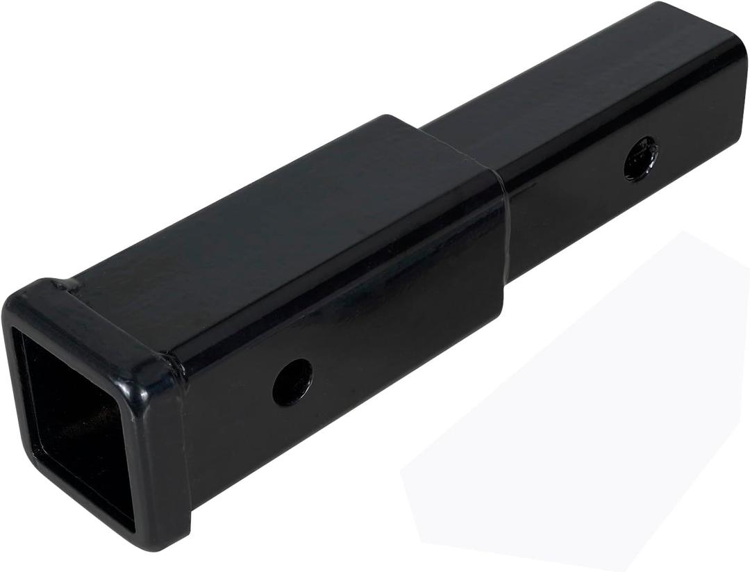 7 Inch Hitch Extension for 2 Inch Hitch Receiver, Black Power Coated 4000lb-GTW, 350lb-TW