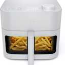 Chefman Crispinator Air Fryer 6-in-1 with 8 Qt capacity, 450F Max Temp with TurboFry Pro Technology for Fast and Even Results, Viewing Window, Nonstick Ceramic Basket