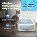 PetSafe ScoopFree Crystal Pro Legacy Automatic Self-Cleaning Cat Litter Box Includes 1 Disposable Crystal Litter Tray Advanced Odor Control Not Enclosed Gray (PAL00-16805)