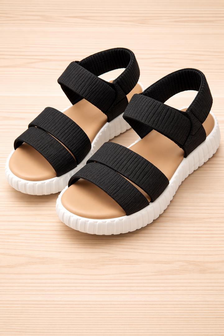 SM NEW YORK Diamond Sandals Black 8 1/2