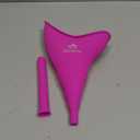 Female Urination Device, Reusable Female Urinal Silicone Women Pee Funnel Allows Women to Pee Standing Up, The Perfect Companion for Camping,Outdoor,TravelFuchsia (Purple)