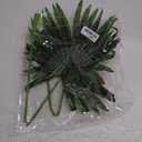 2Pack Artificial Flower Faux Leaves Artificial Palm Leaf Branches Plants Greenery Stems 27.9" Tall Tropical Plant Faux Leaves Hawaiian Luau for Greenery Wedding Party Floral (Color 1-2Pack)