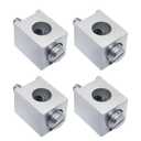 4 Pieces #4-2/0 Neutral Lug Kit Circuit Breaker Ground Lugs Aluminum Grounding Lugs Fit for Electrical Connections