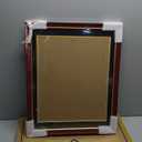 14x17 Diploma Frame with Black over Gold Mat, 16x20 Certificate Frame, Real Wood with Gold Trim, Mahogany with Tempered Glass