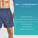 Men's Incontinence Underwear - Washable, Leak Proof with Fly Opening - Protective Panties (Blue, L)