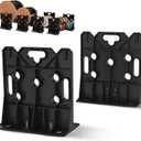 Multi Purpose Wire Dispenser, Cable/Wire Spool Rack, Wire Spool Caddy, Holds Spools Up to 34" In Diameter, Load Capacity 330 LBS, 1 Pair (BLACK)