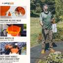 Petratools 2 Gallon Pump Sprayer - HD201 Garden Sprayer for Weeds, Lawn Care & Pesticides - 52" Long Hose, 2 Nozzles & Easy Carry Handle - Durable & Lightweight